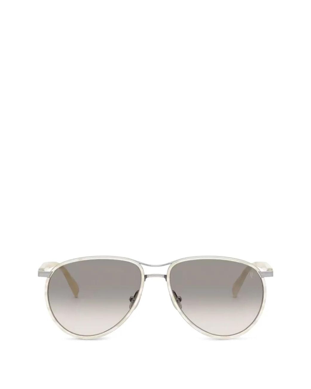 Brunello Cucinelli Gray Apheleion Pilot-Frame Sunglasses