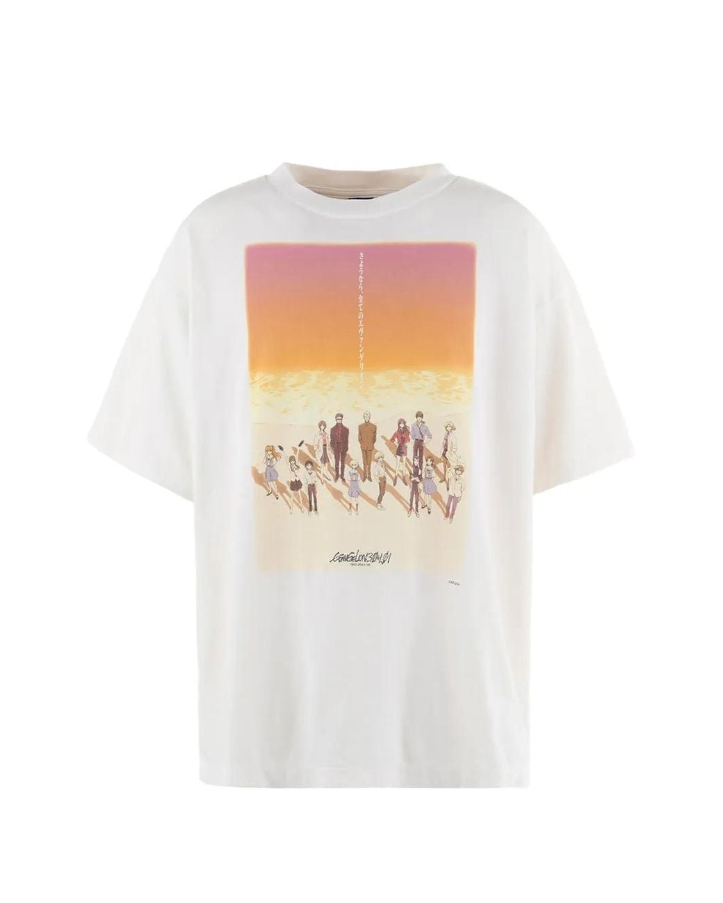 SAINT Mxxxxxx White X Geeks Rule T-Shirt Evengelion À Imprimé Graphique for men