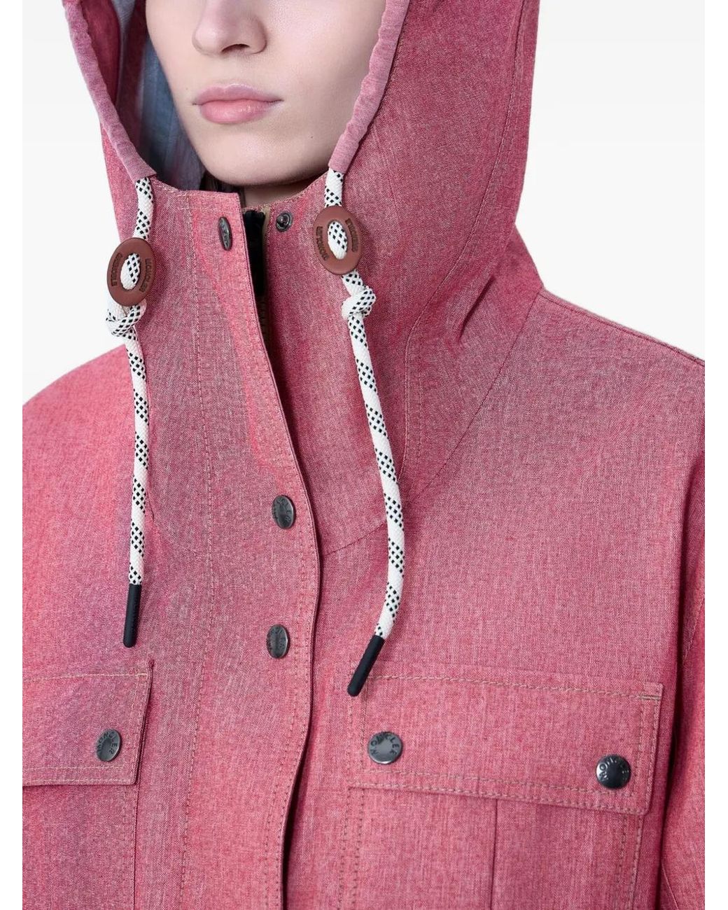 Moncler Red Beziers Hooded Jacket