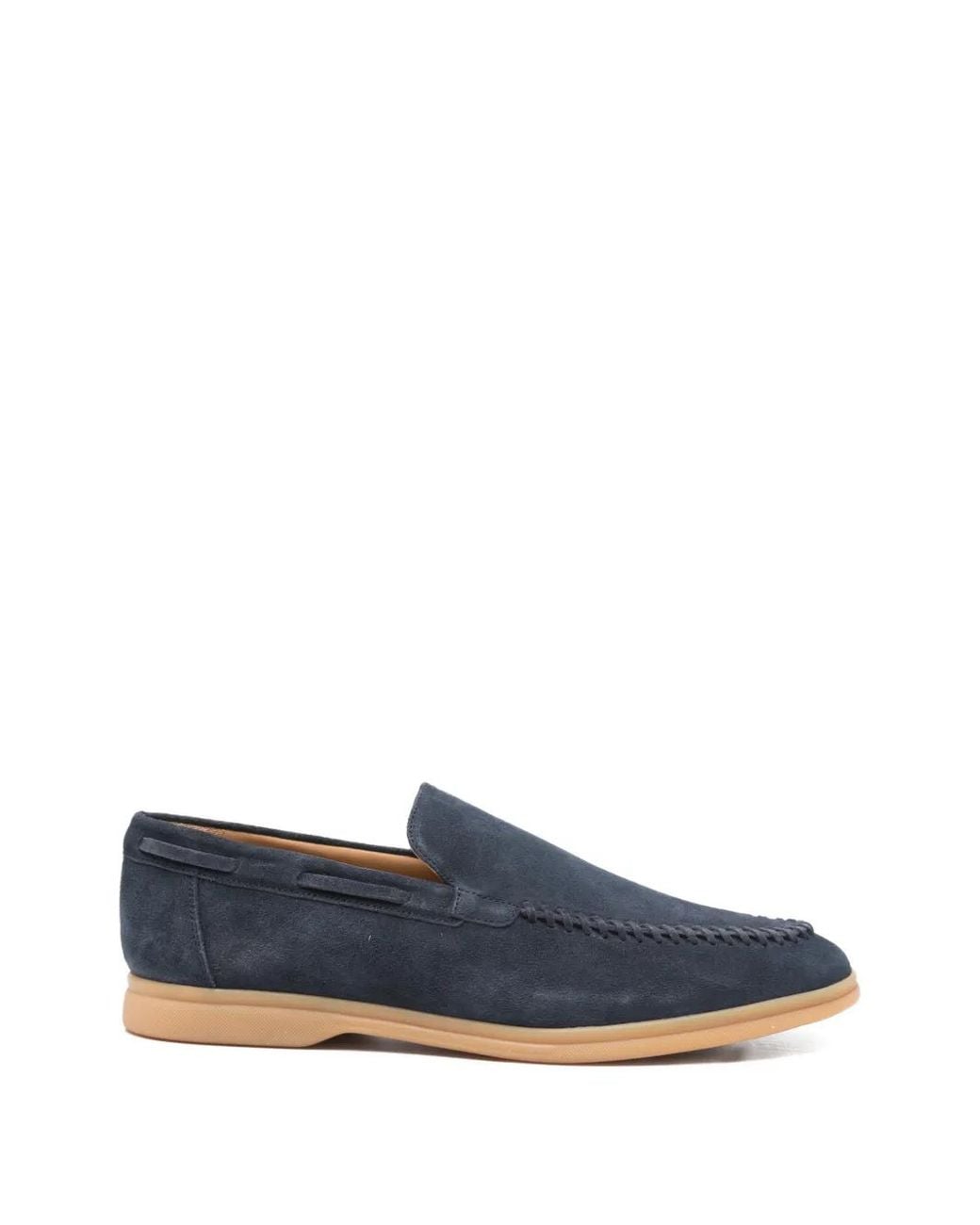 Eleventy Blue Braided-Detail Loafers for men