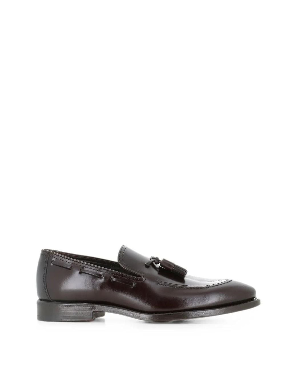 Henderson Gray Tassel Leather Loafers for men