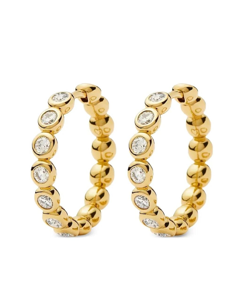 Missoma Metallic Beaded Hoop Earrings