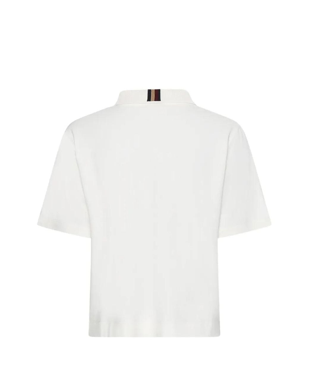Tommy Hilfiger White Logo Pocket Polo Shirt