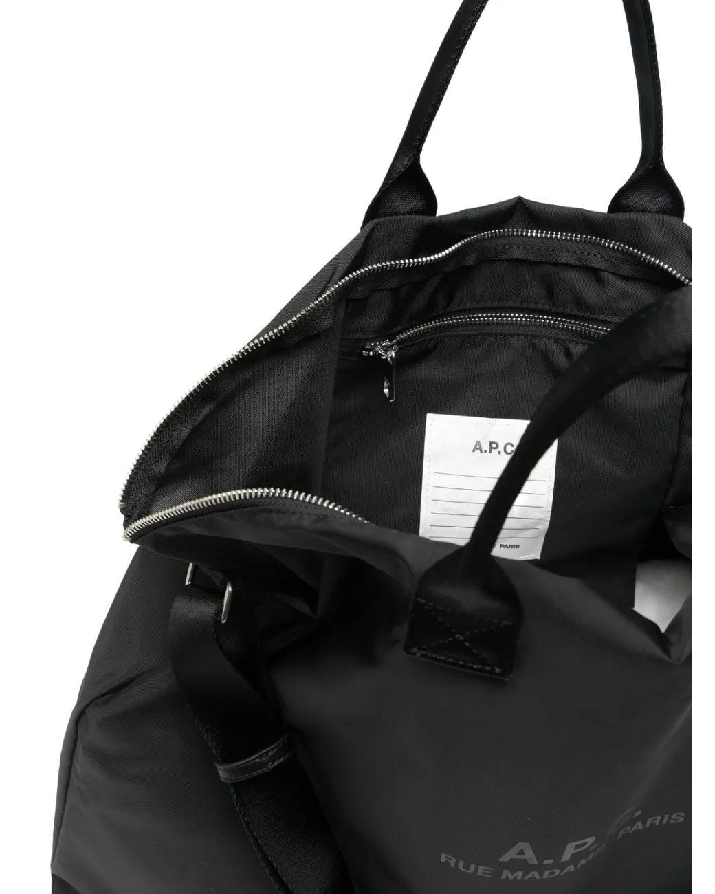 Borsa Messenger Con Tracolla Regolabile di A.P.C. in Black da Uomo