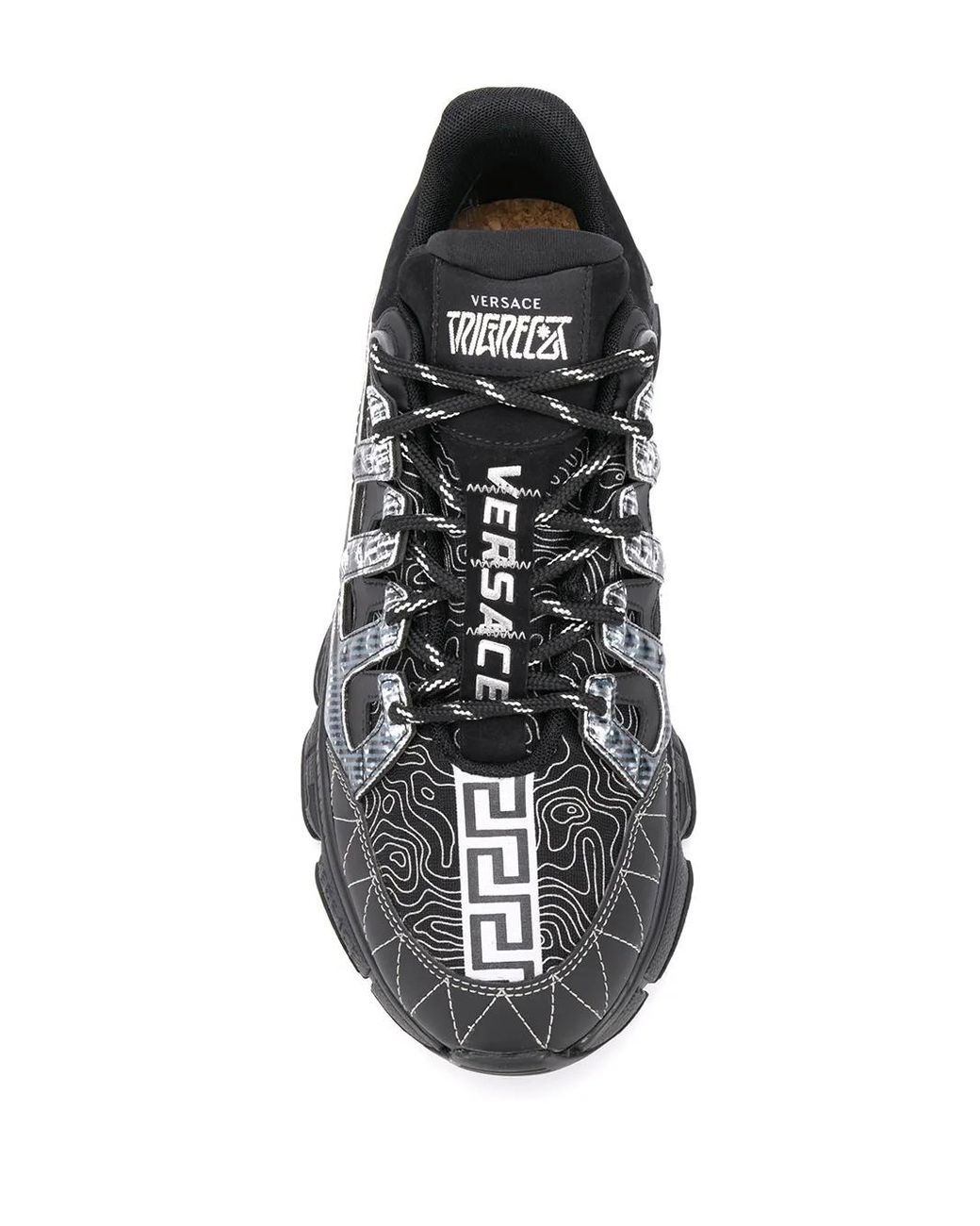 Versace Black Trigreca Sneakers for men