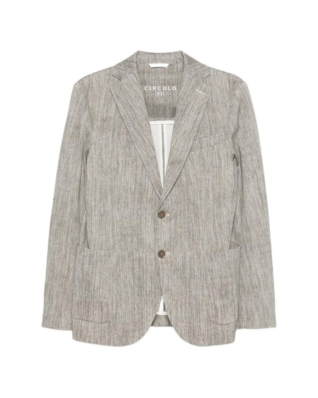 Circolo 1901 Blazer Met Dubbele Rij Knopen in het Gray voor heren