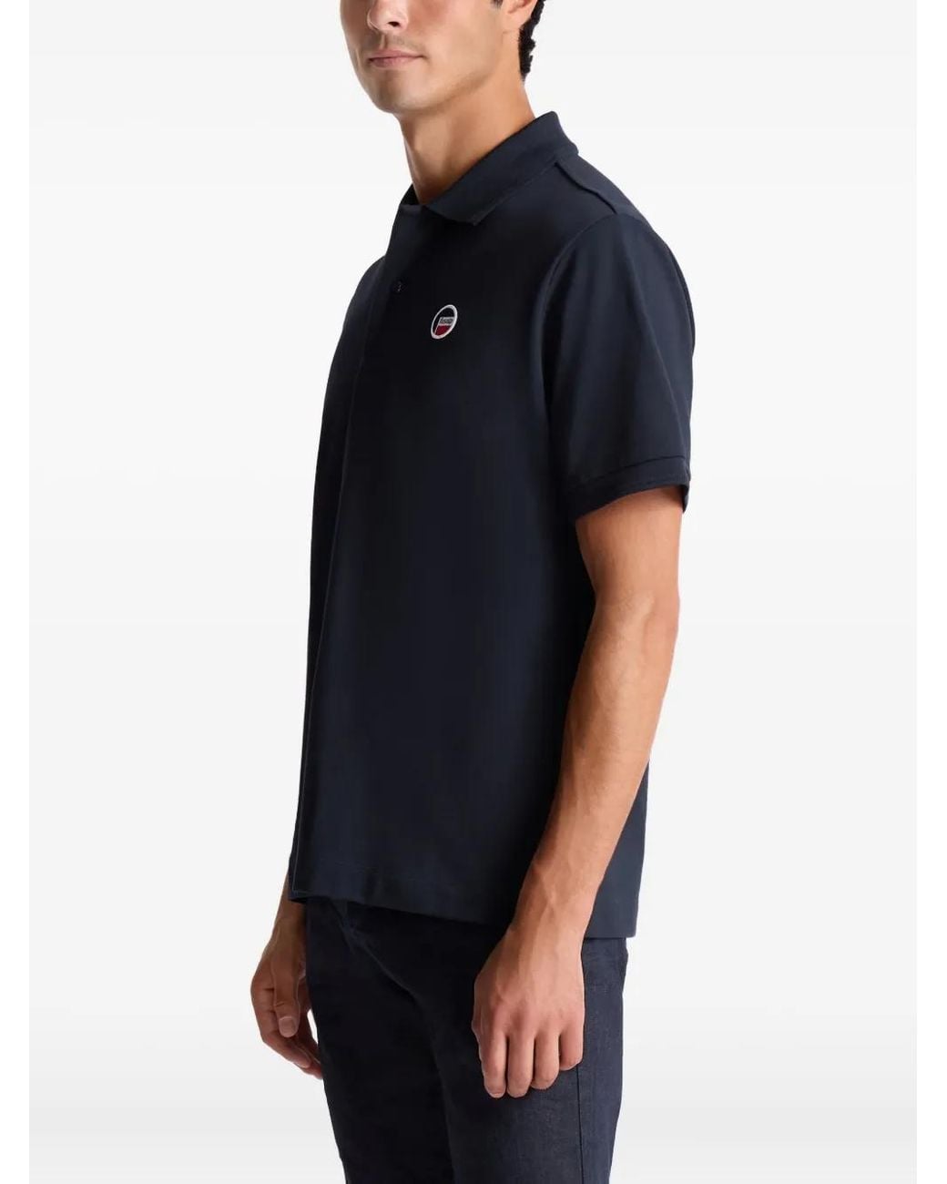 Fusalp Blue Gerlo Logo-Appliqué Polo Shirt for men