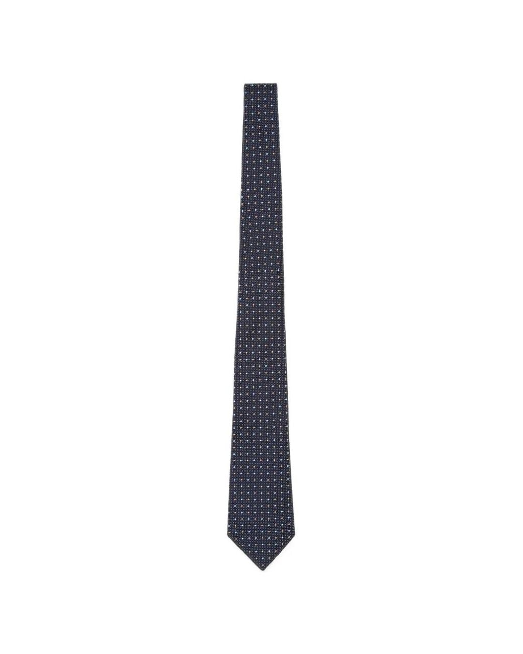 Giorgio Armani Blue Polka-Dot Tie for men