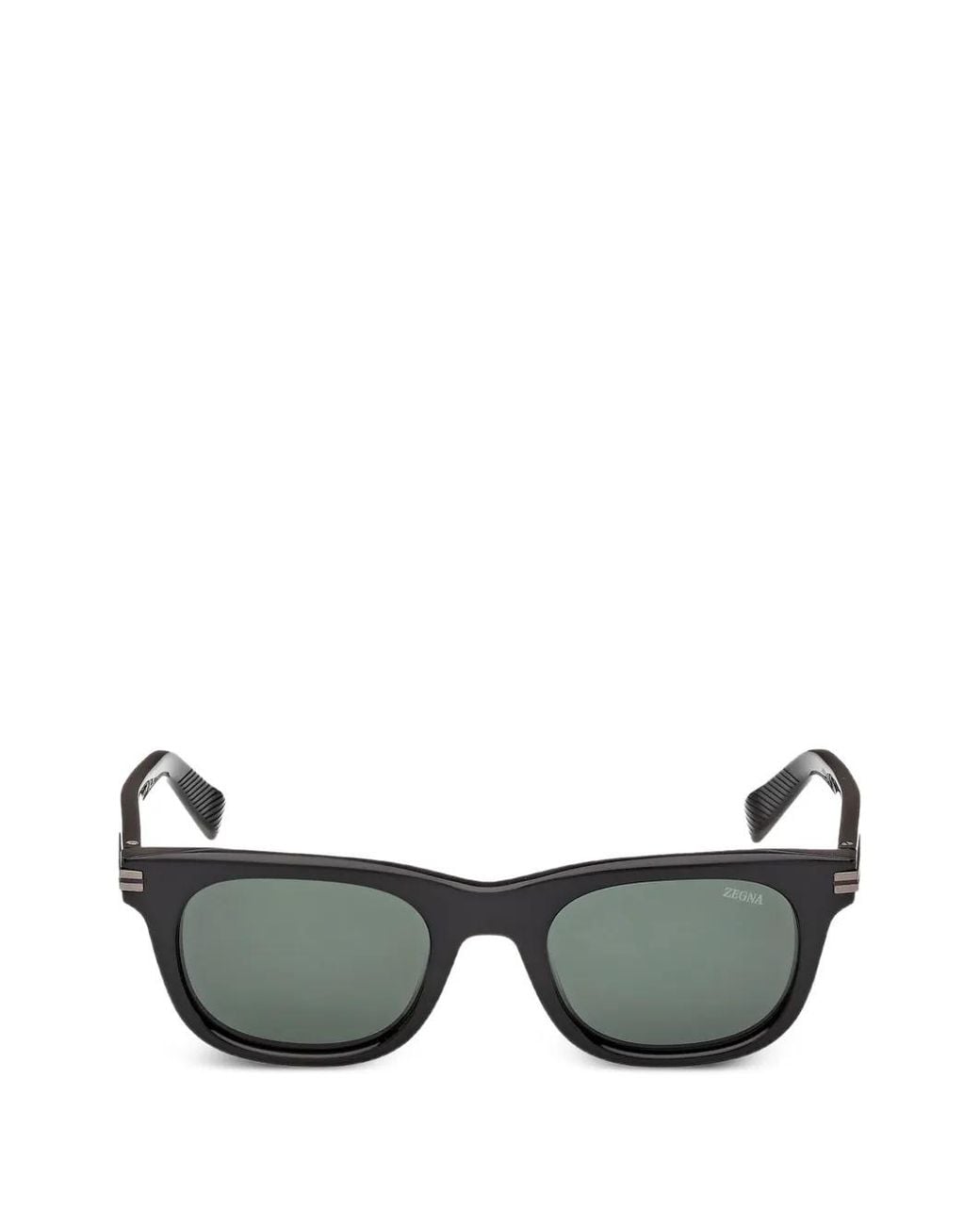 Zegna Gray Square-Frame Sunglasses for men
