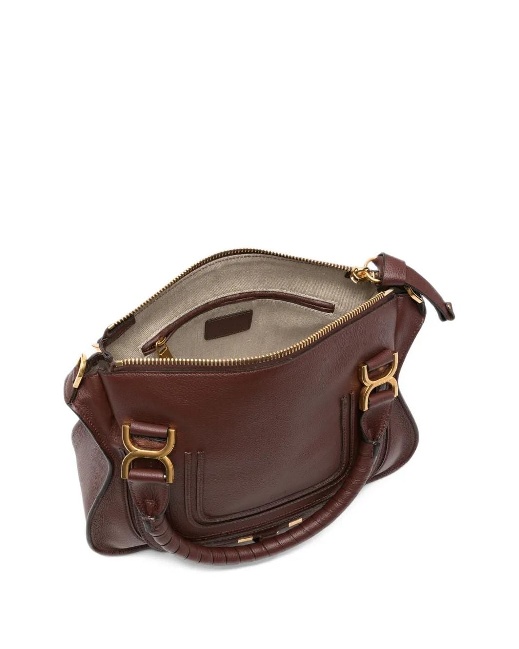 Chloé Brown Marcie Leather Tote Bag