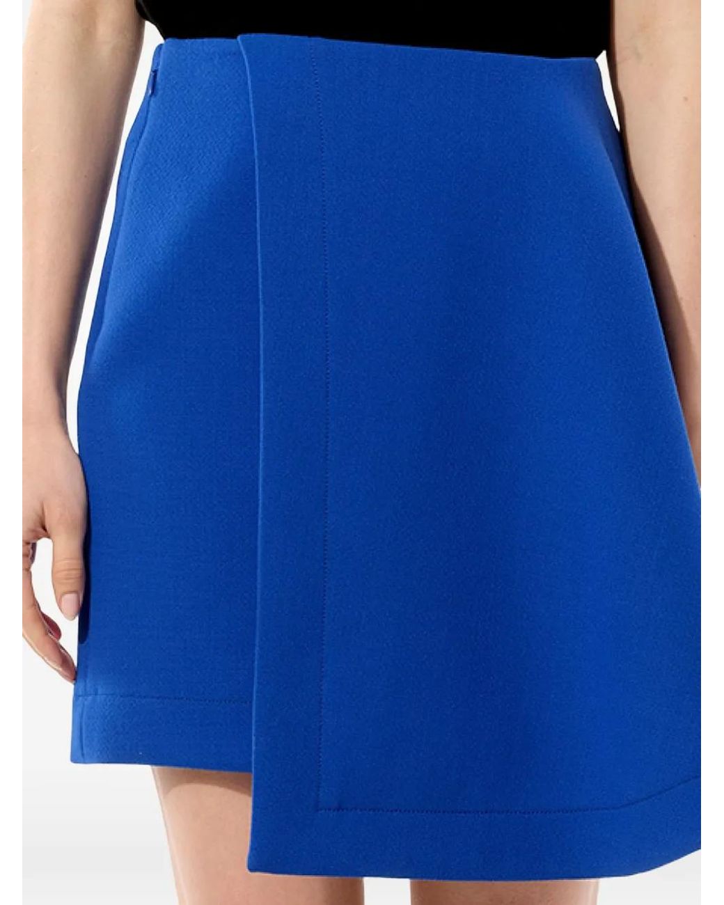 Balenciaga Blue Asymmetric Skirt