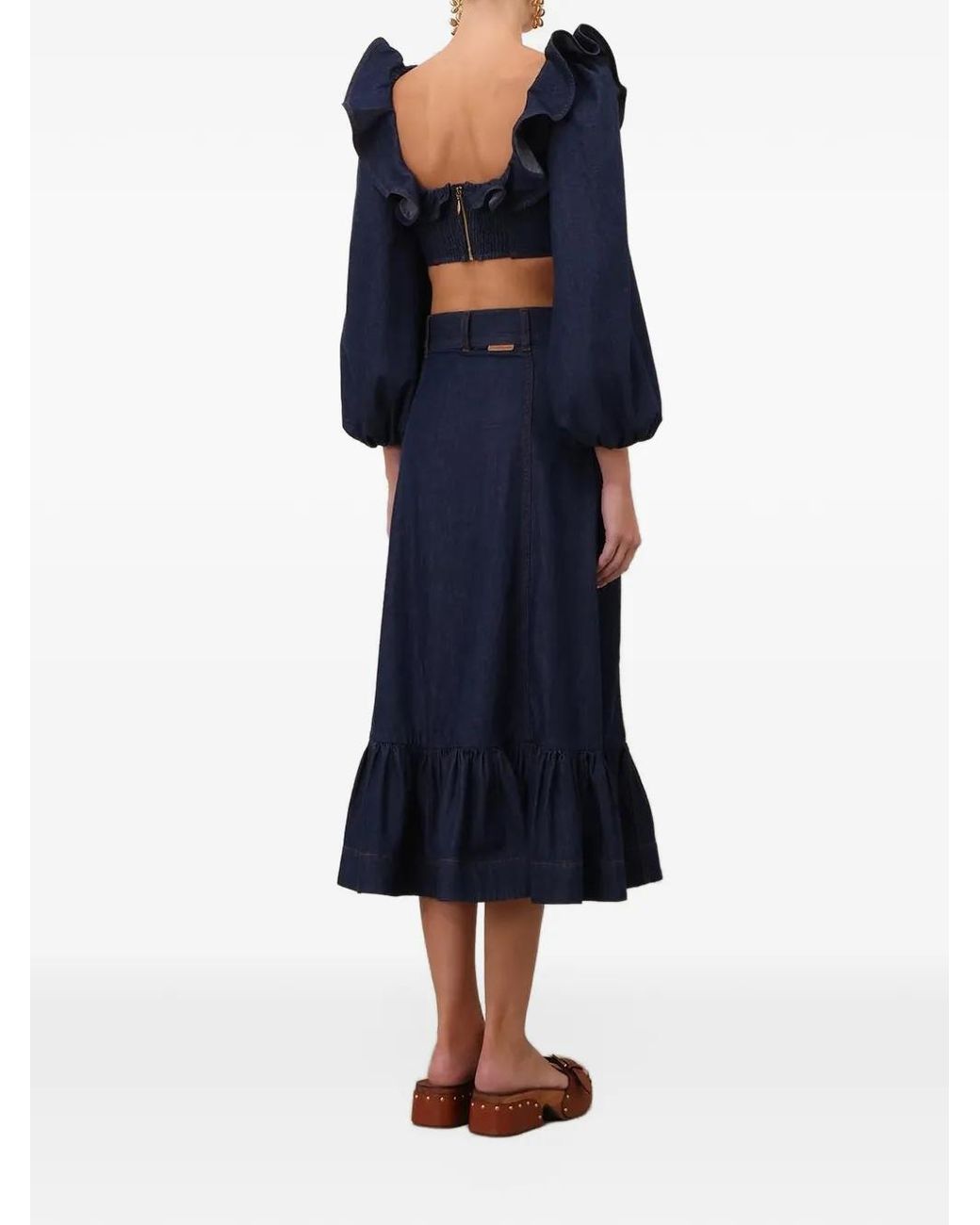 Zimmermann Blue 'aster' Top