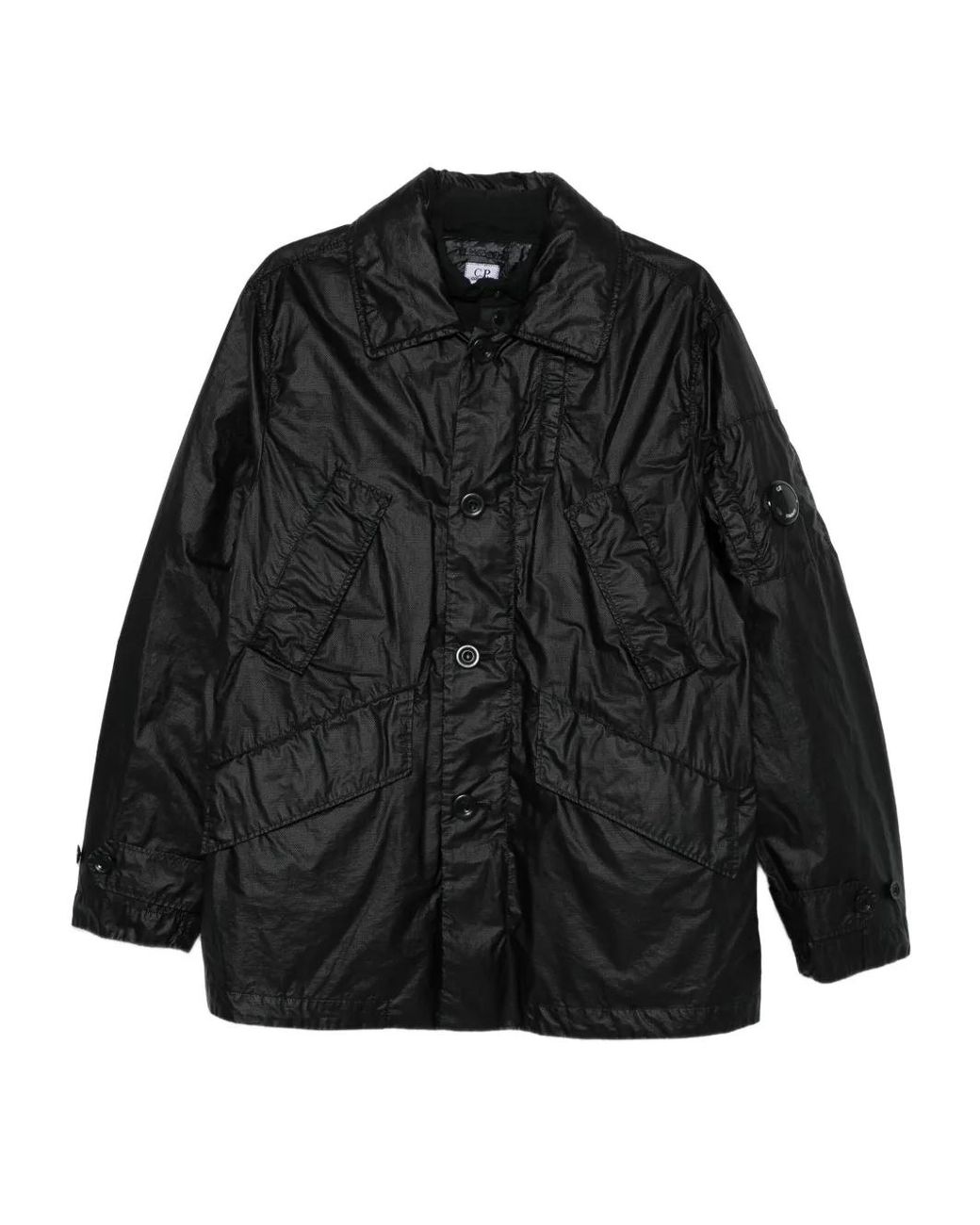 C P Company Black Medium Jacket for men
