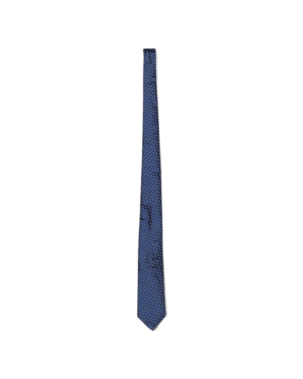 Emporio Armani Blue Jacquard-Silk Tie for men
