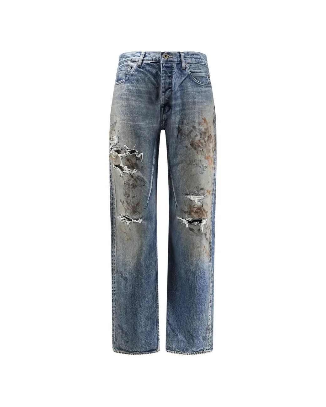 Rick Owens Blue Pantaloni for men