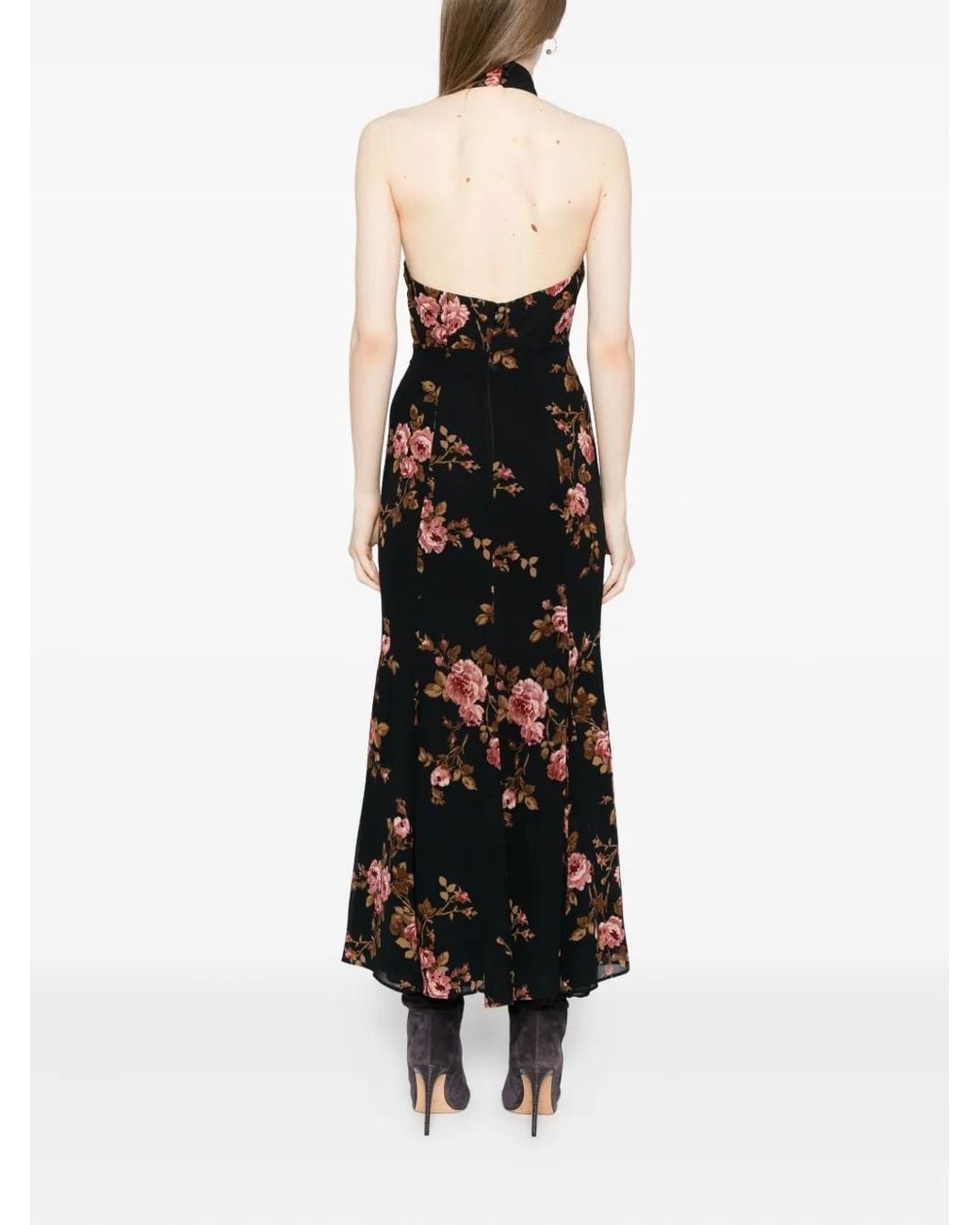 Reformation Black Noele Dress
