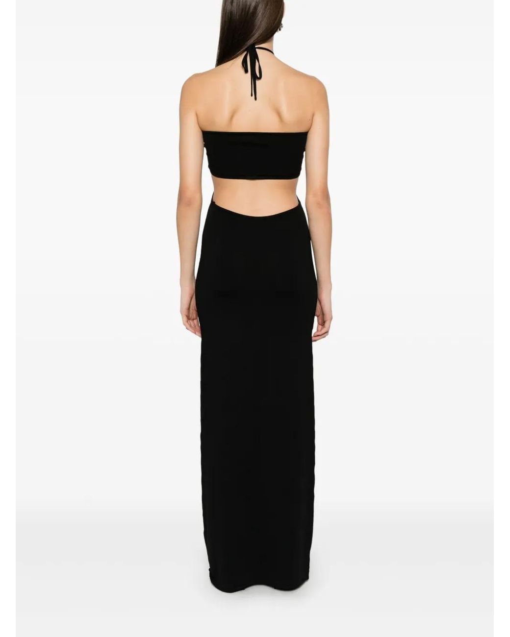 Coperni Gebreide Maxi-Jurk in het Black