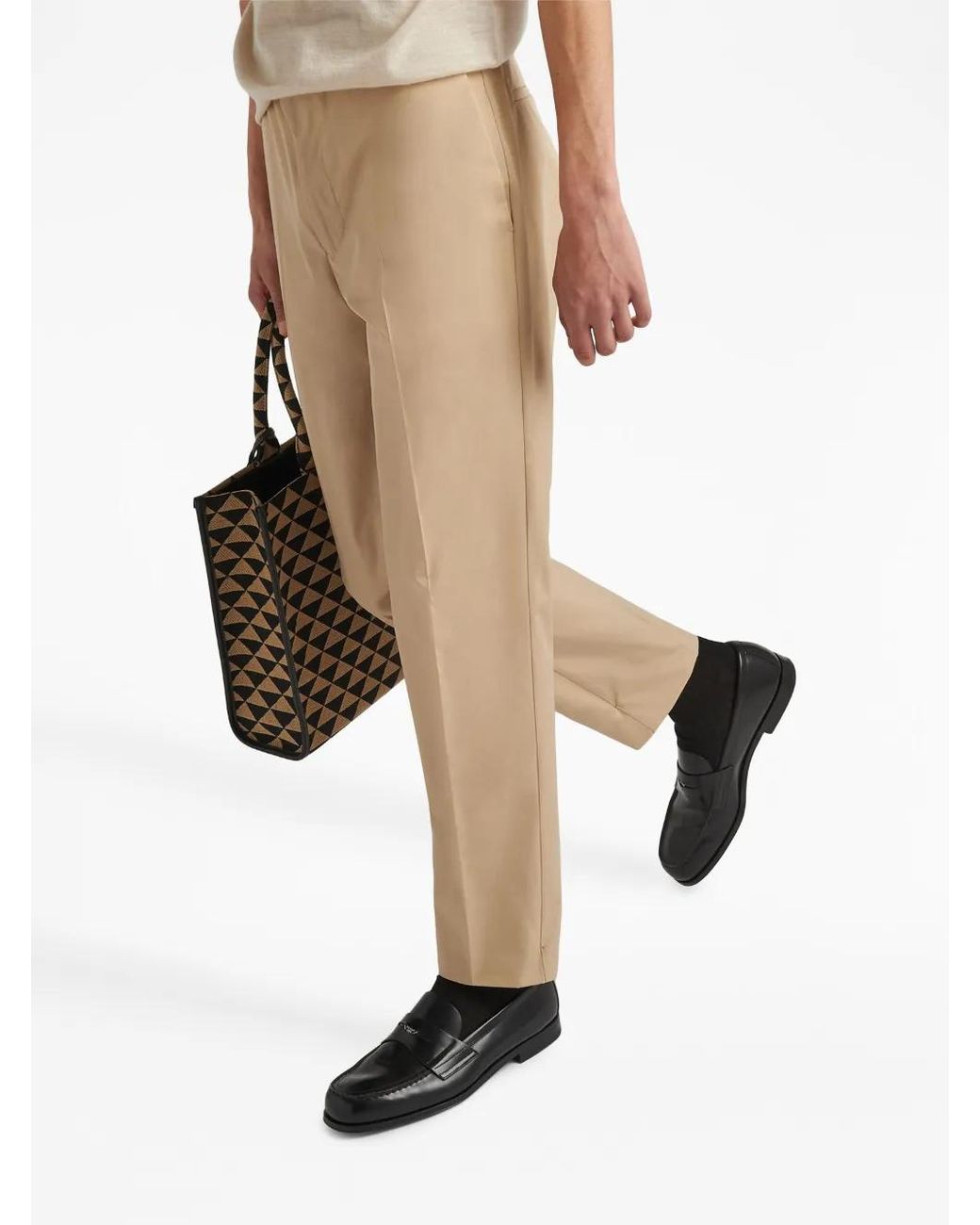 Prada Natural Cotton Pants for men
