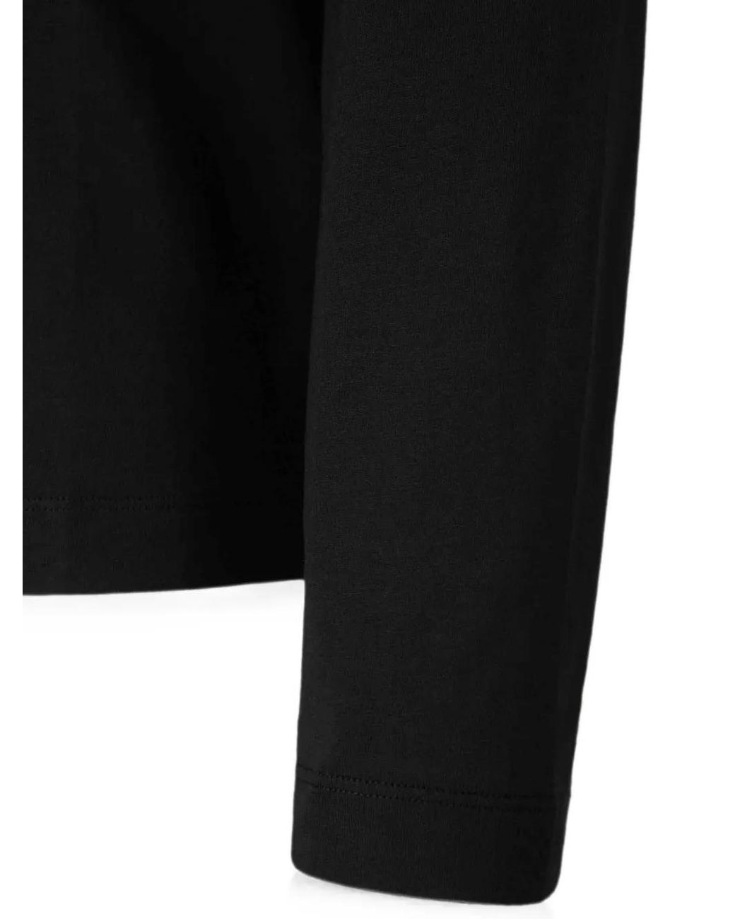 AMI Black Ami De Coeur Long-Sleeve T-Shirt for men