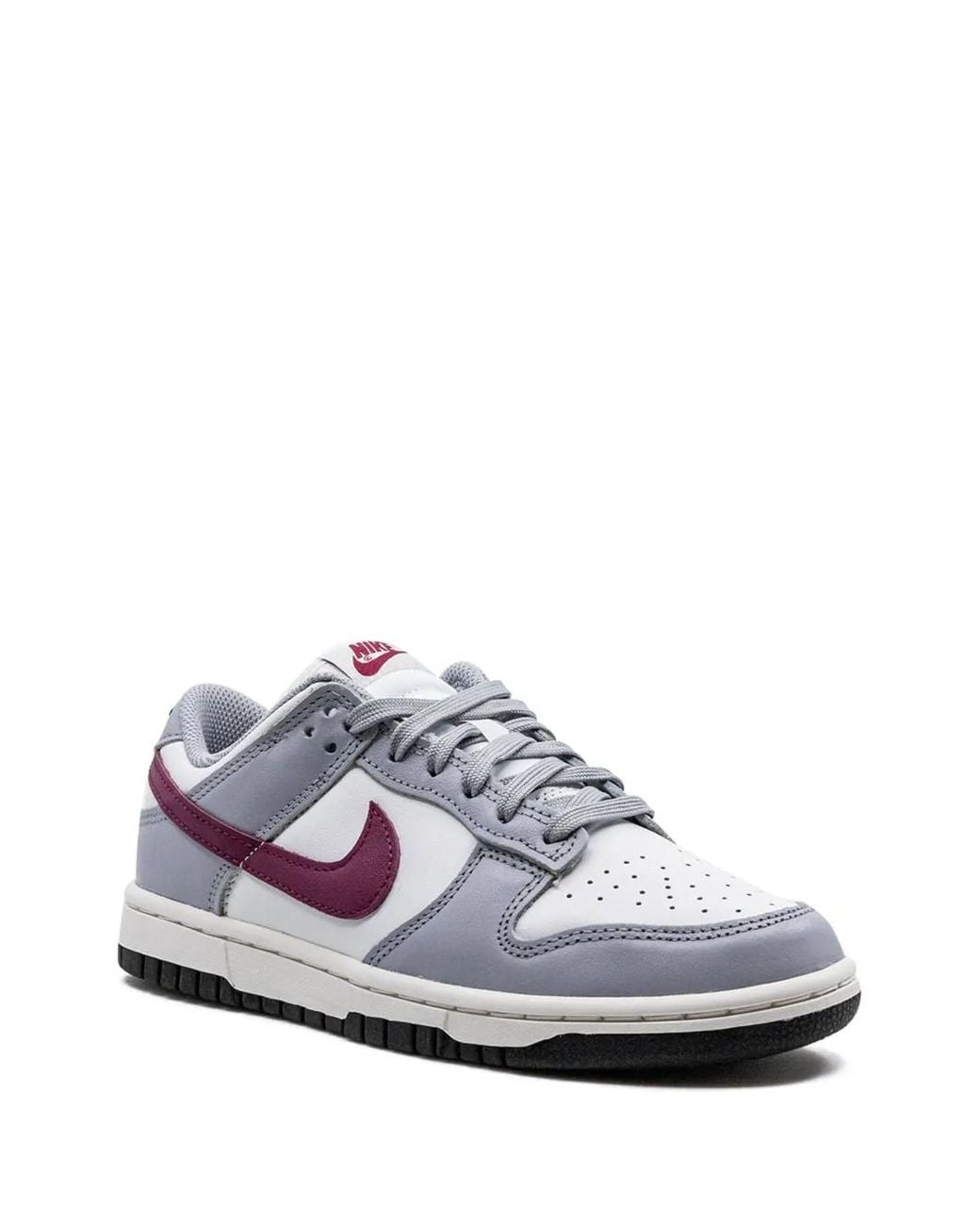 Nike White Dunk Low "Summit/Rosewood" Sneakers