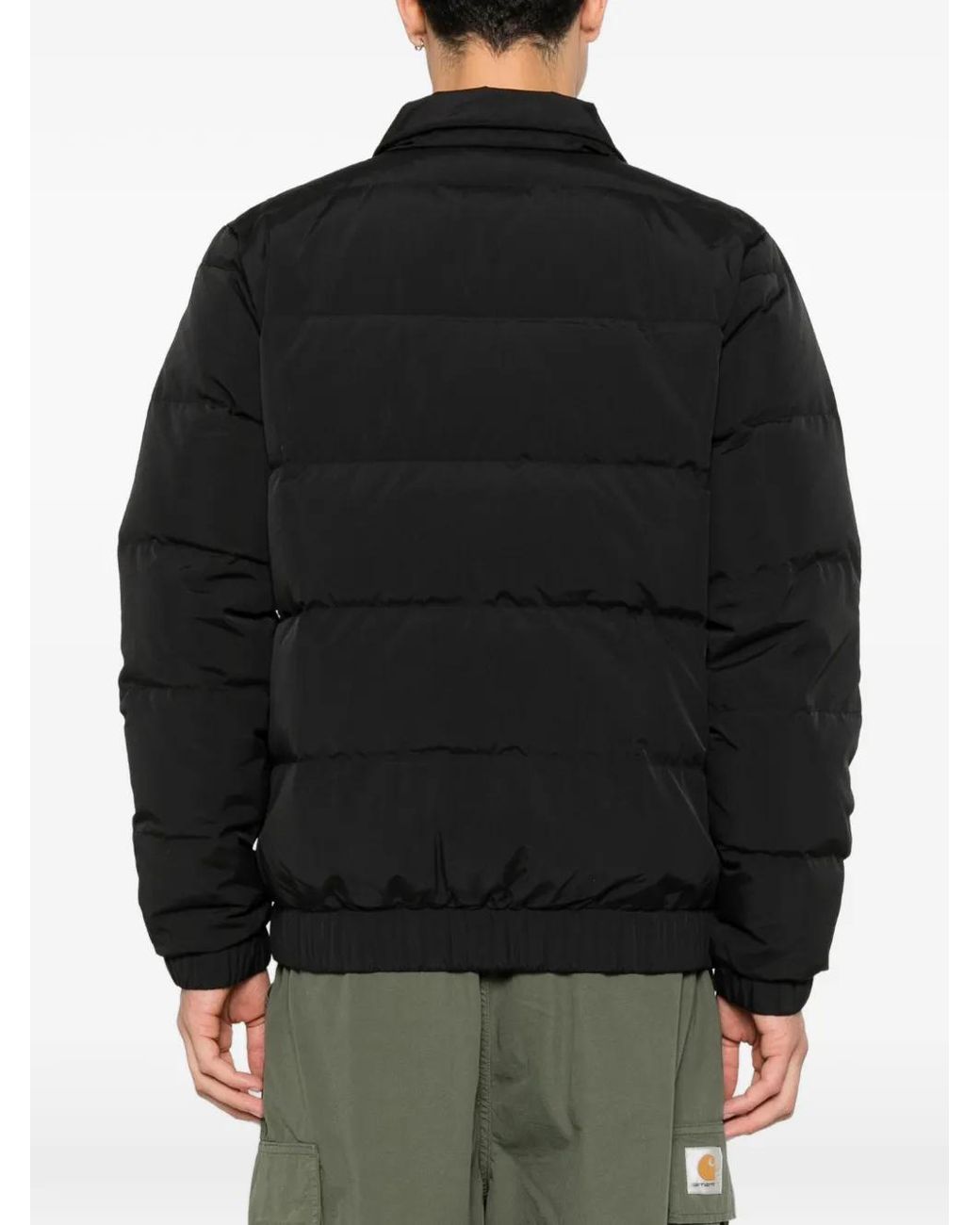Patagonia Black Quilted Logo-Patch Jacket for men