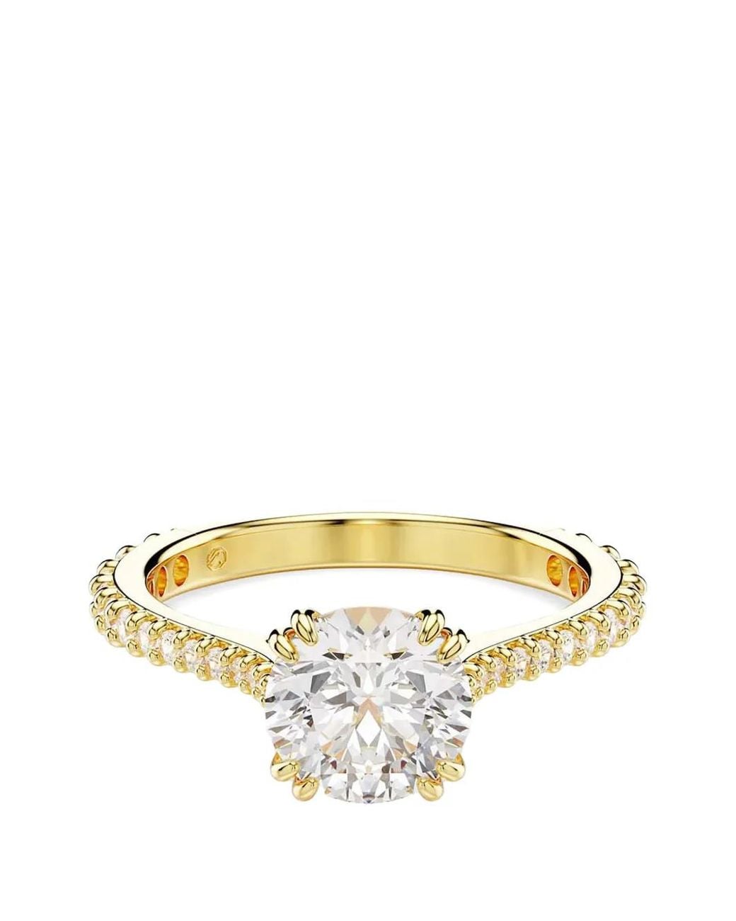 Swarovski Metallic Stilla Crystal-Embellished Stackable Rings