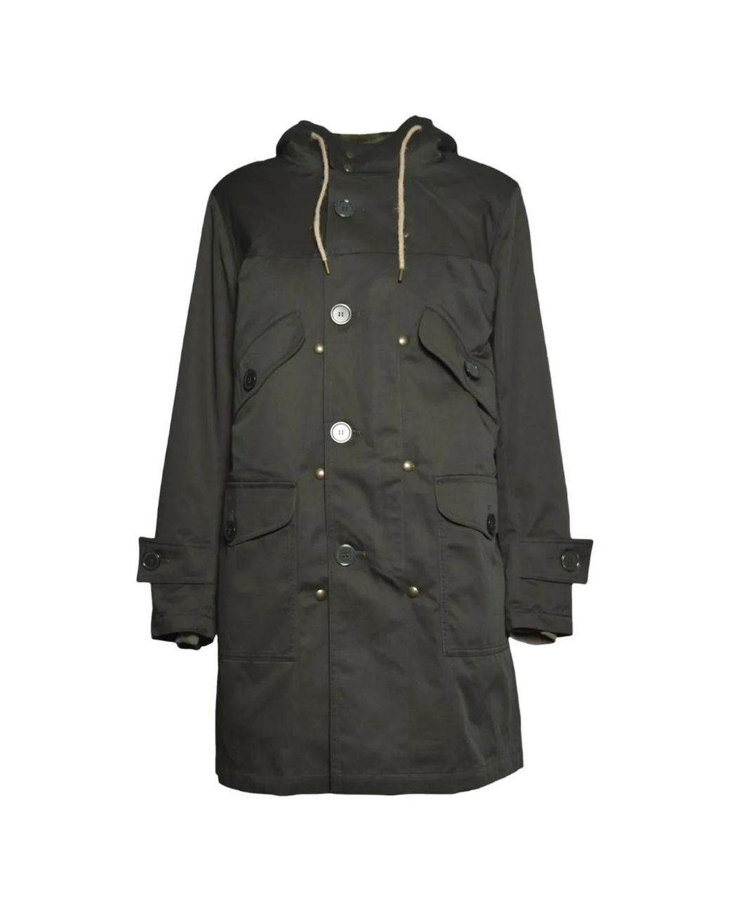 Equipe 70 Gray Parka À Capuche