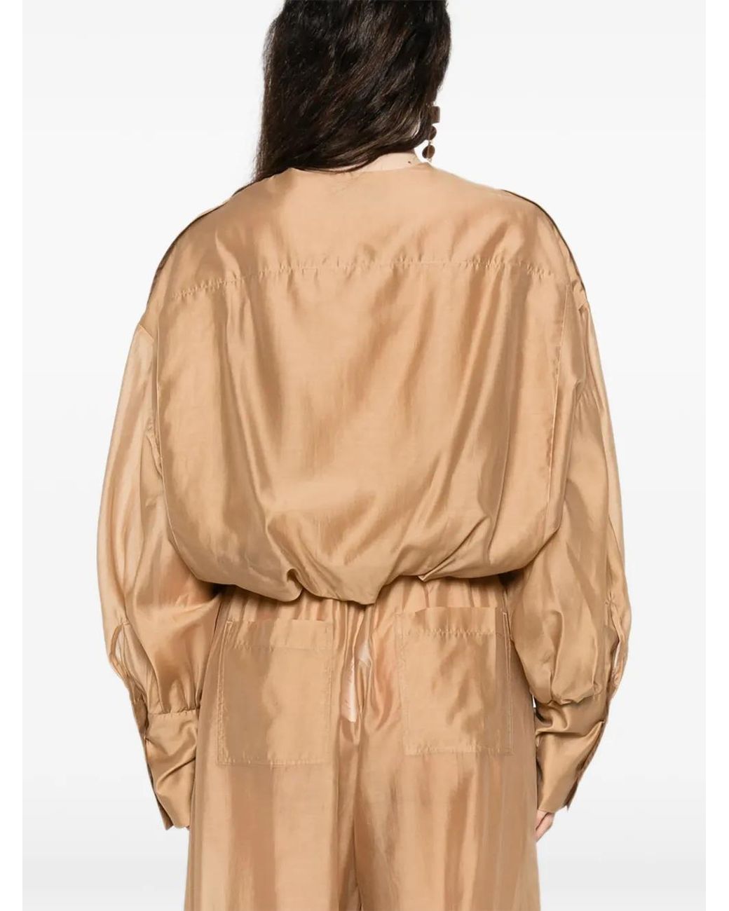 Thelatest Natural Diana Collarless Shirt