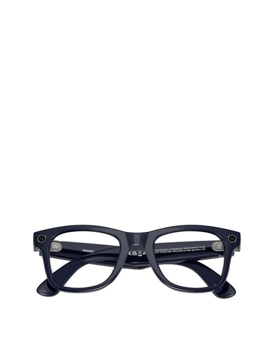 Ray-Ban Black Rectangle-Frame Glasses