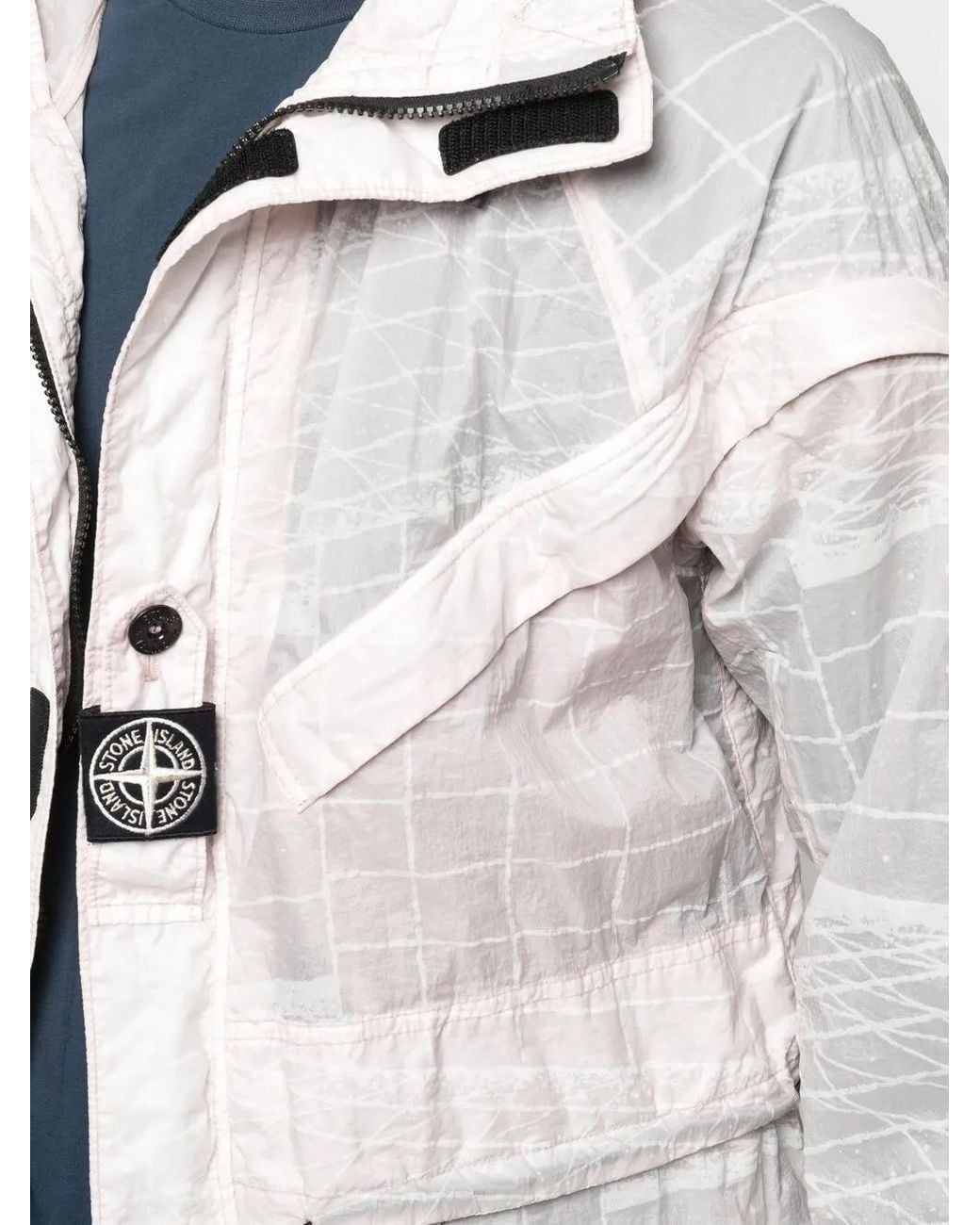 Stone Island Natural Hooded Lightweight Jacket for men