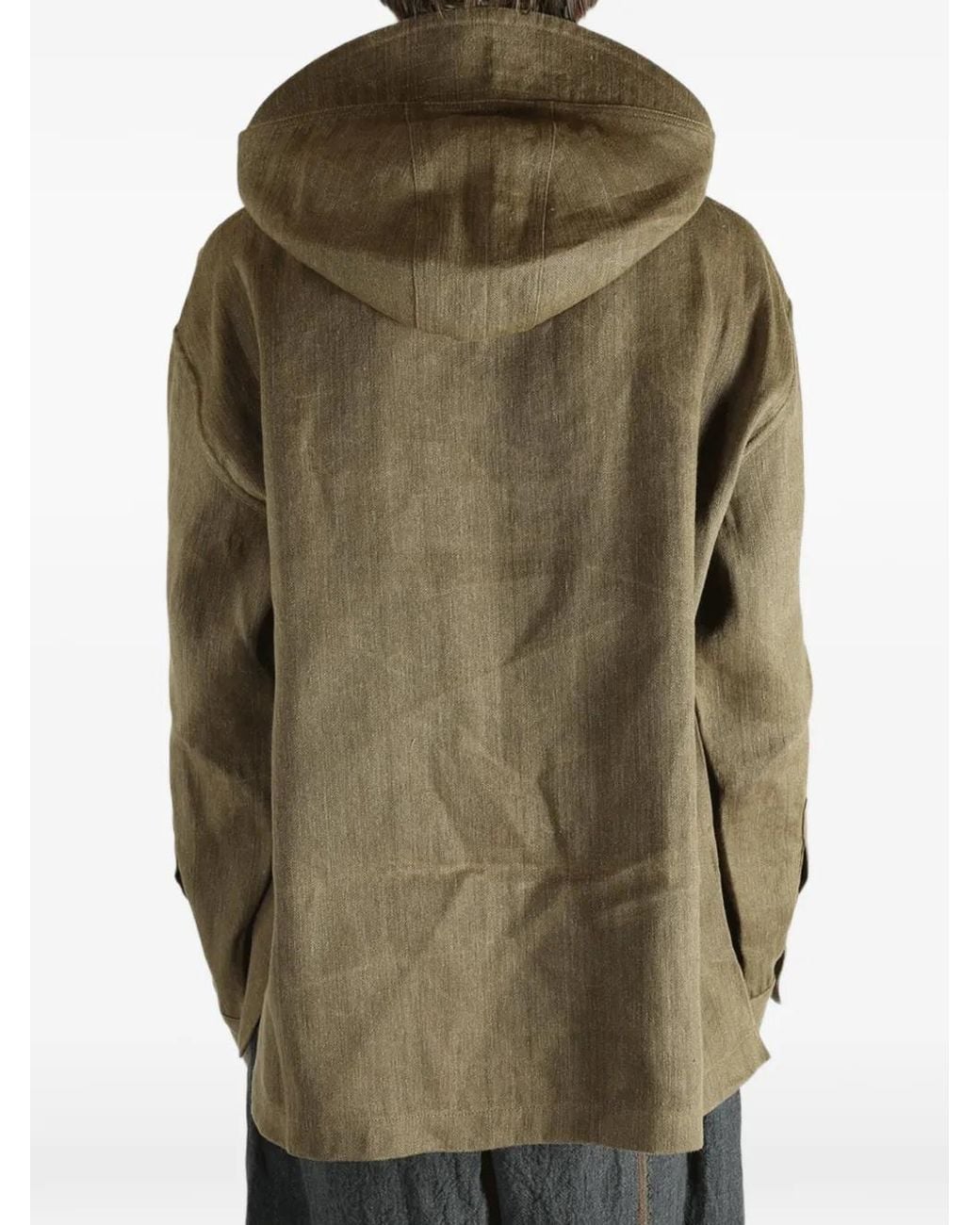 Uma Wang Green Justo Hooded Jacket for men