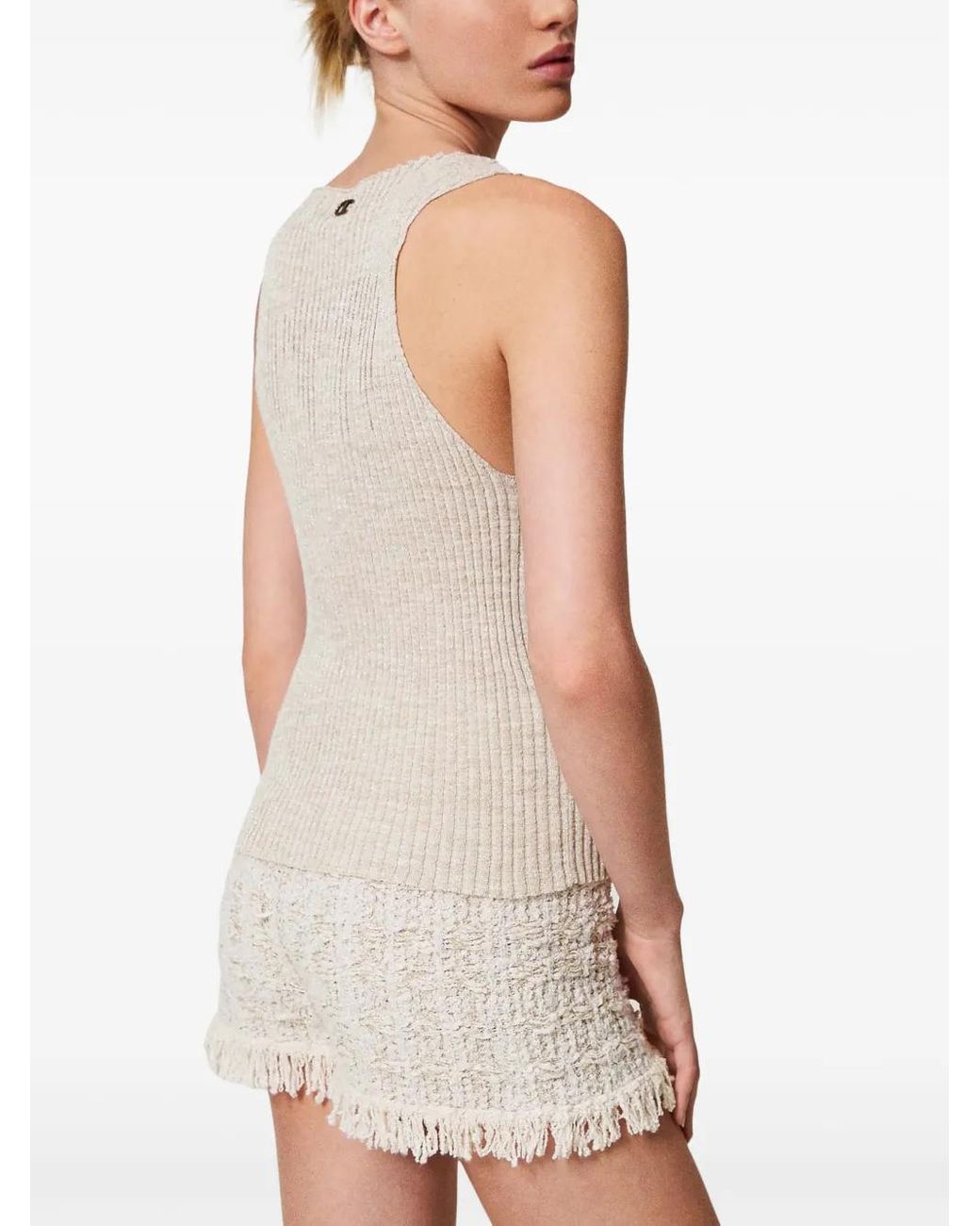 Twinset Gebreide Top in het Natural