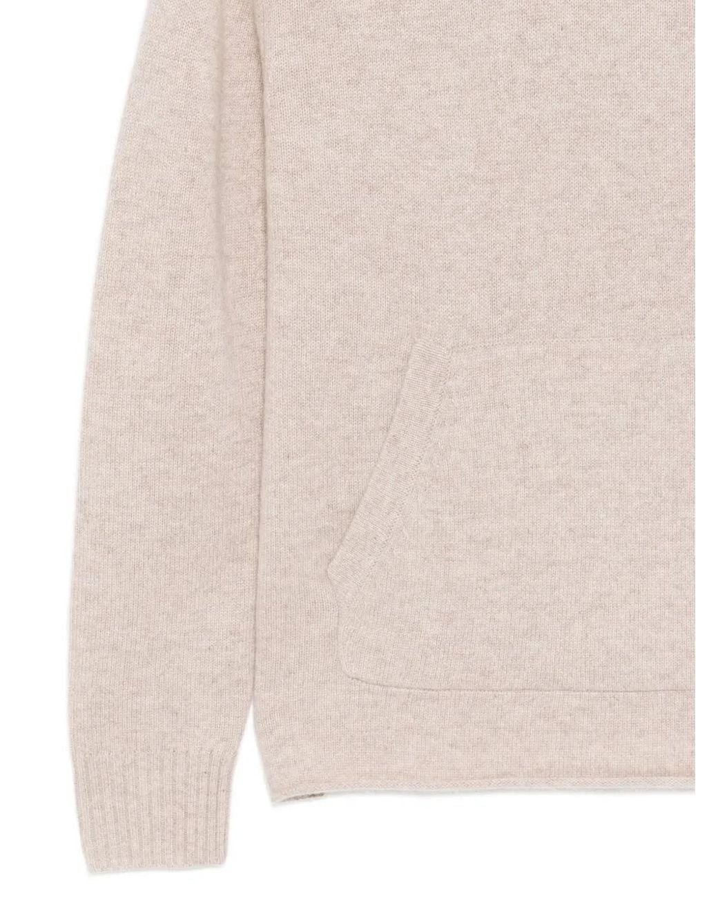 James Perse White Cashmere Hooed Pullover for men