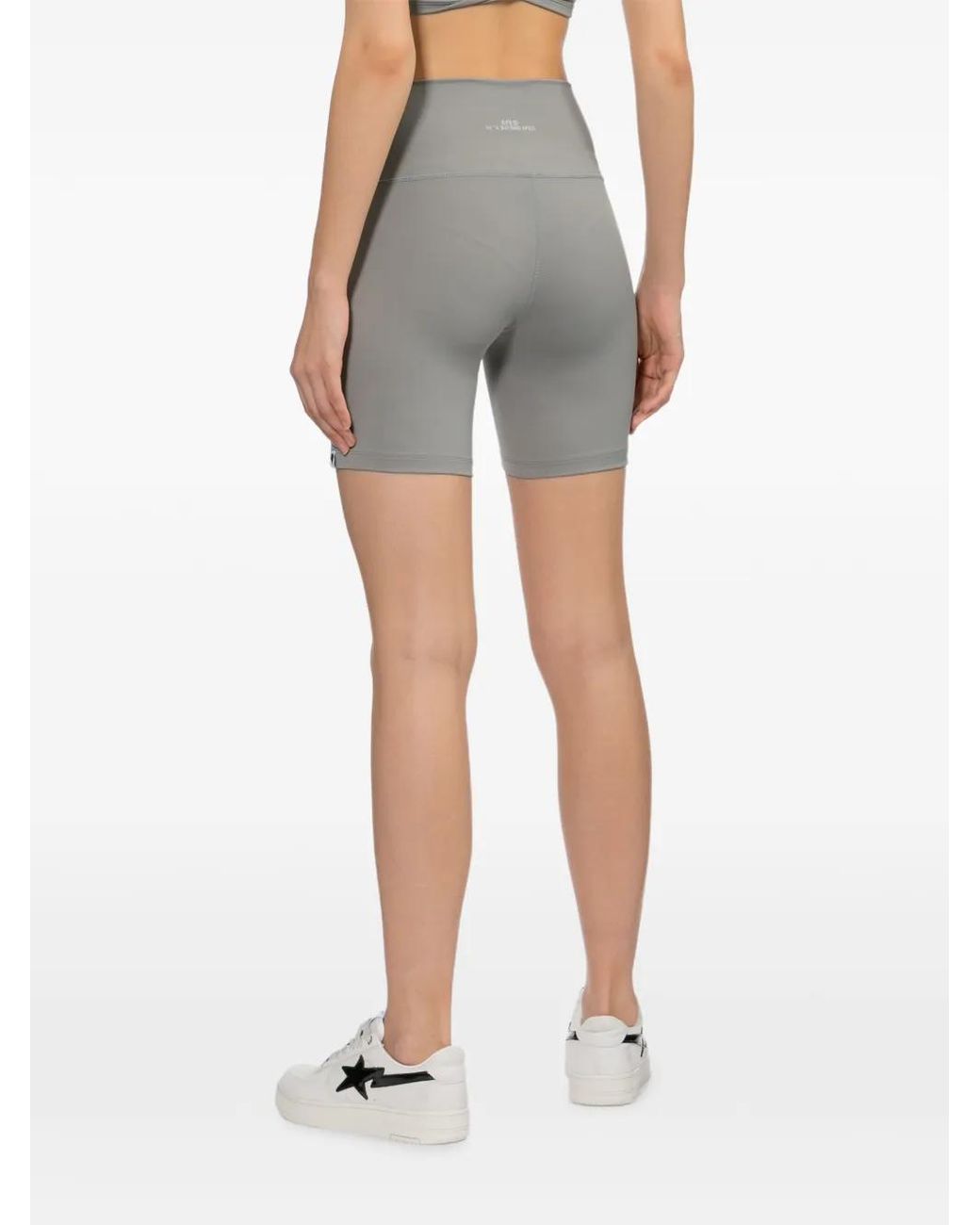 AAPE BY A BATHING AP Gray Logo-Patched Shorts