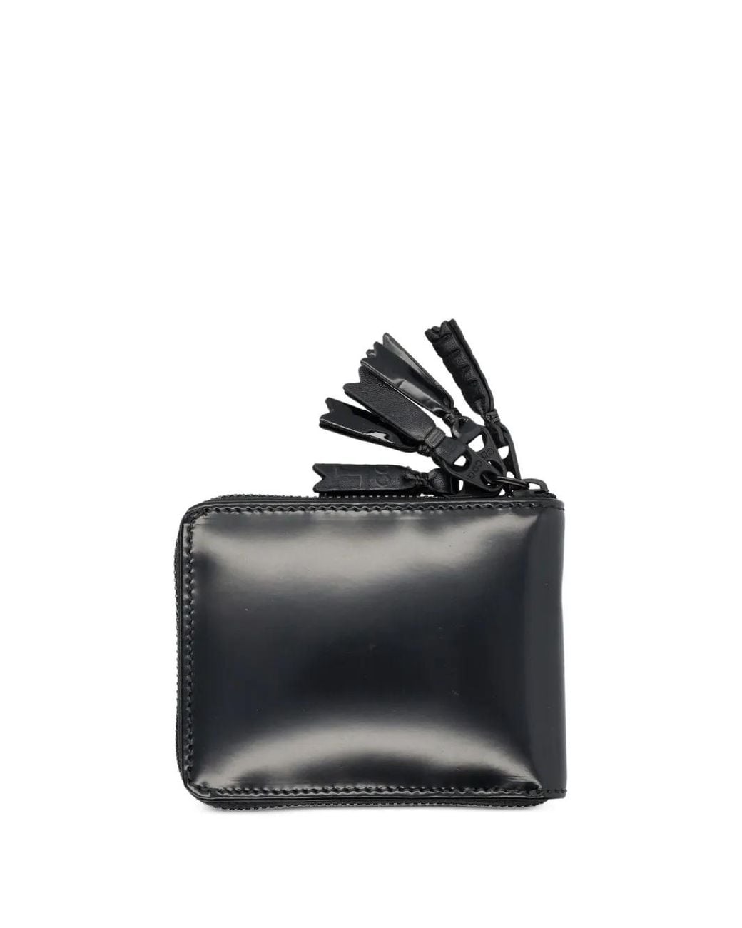 Comme des Garçons Black Tassel-Zip Leather Wallet