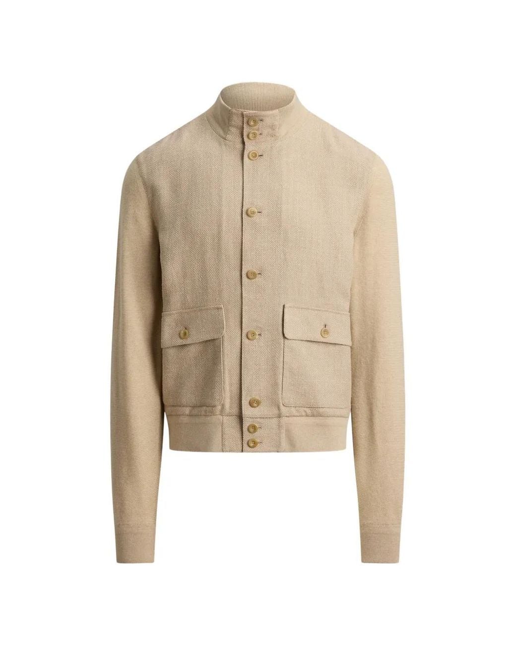 Ralph Lauren Natural Herringbone Jacket for men