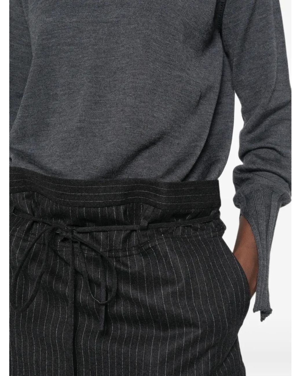 Litkovskaya Gray Raglan-Sleeve Sweater