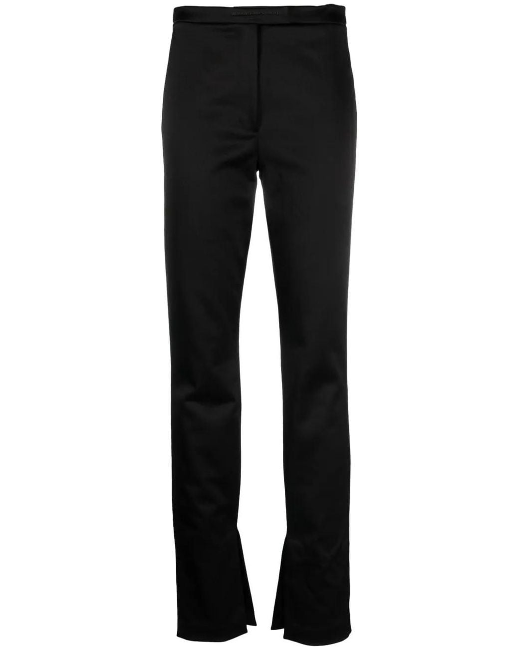 Alexander Wang Black Stretch-Satin Tailored Legging