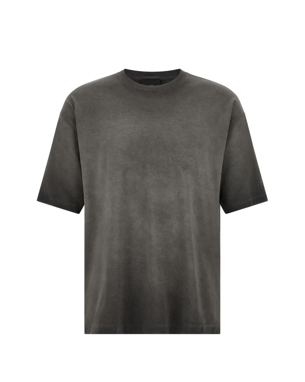 Thom Krom Gray Cold-Dyed Logo-Embroidered T-Shirt for men