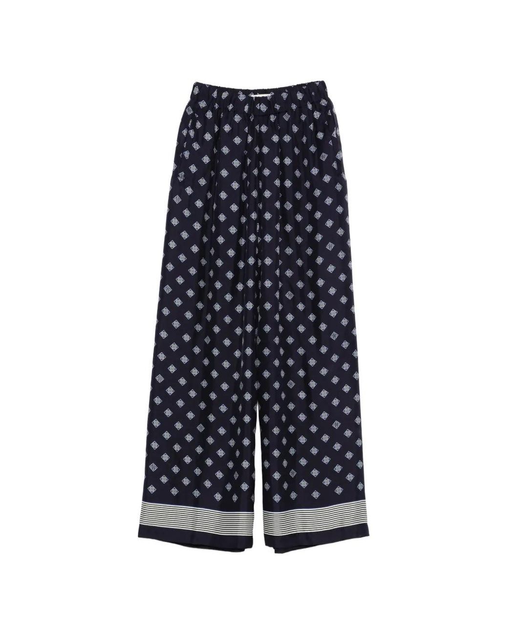 Bode Blue Foyer Diamond Pants