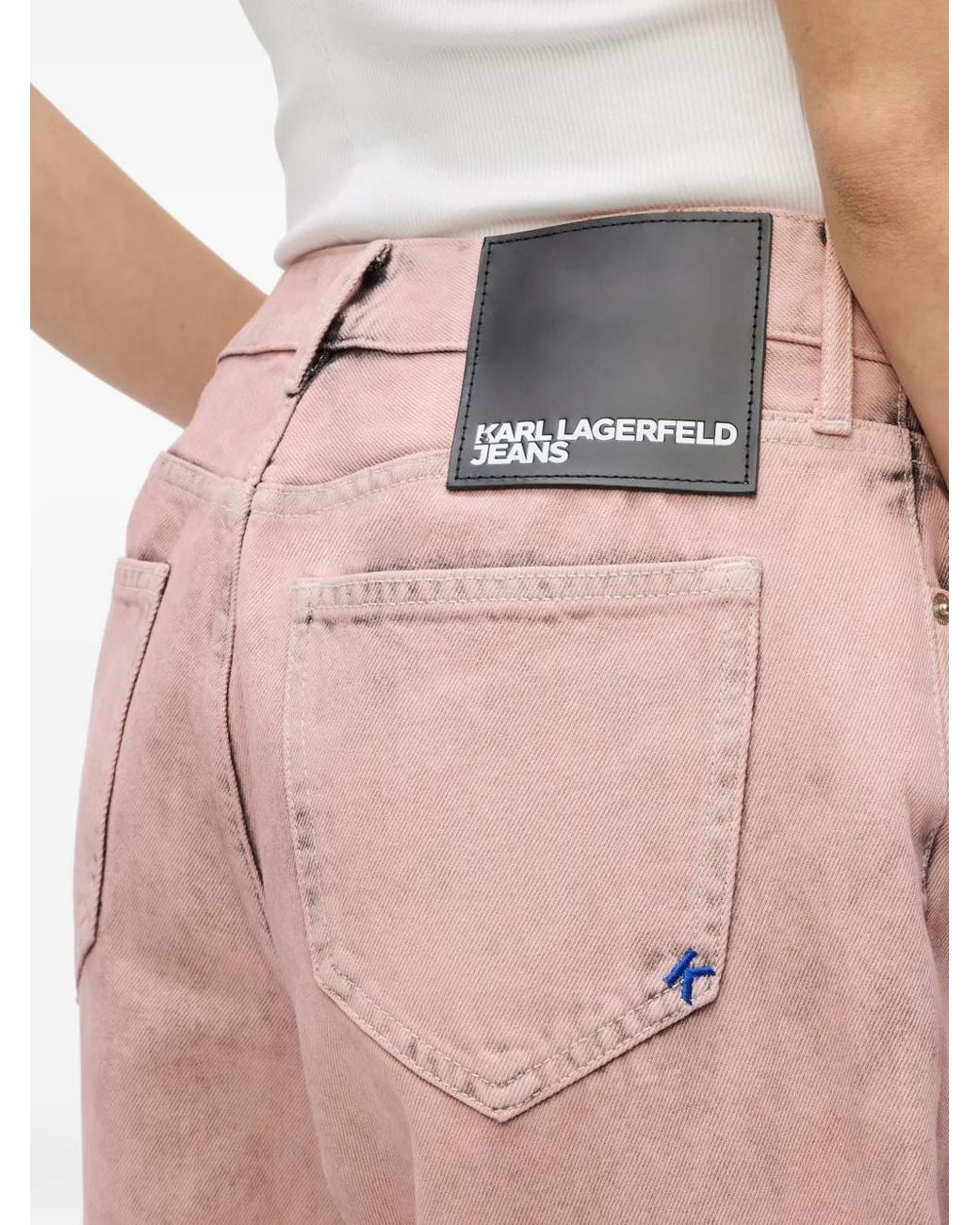 Karl Lagerfeld Pink Five-Pocket Jeans