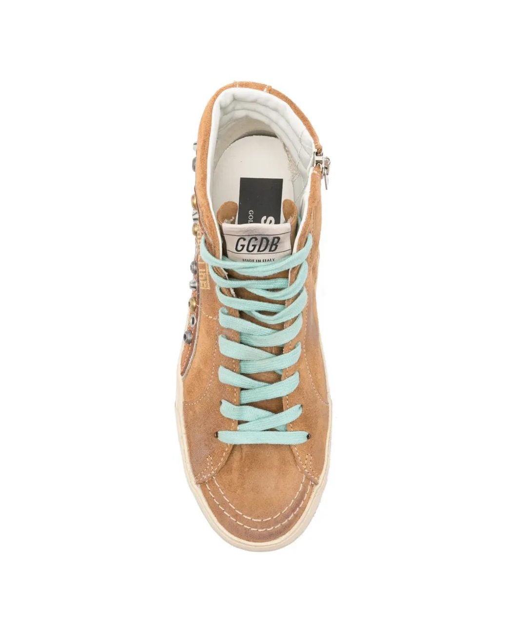 Golden Goose Deluxe Brand Natural Slide Studded Star Sneakers