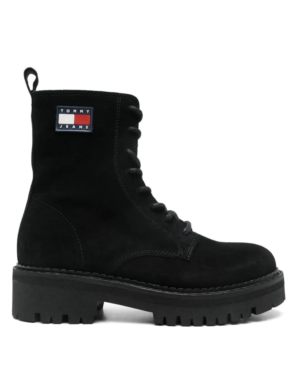 Tommy Hilfiger Black Suede Boots