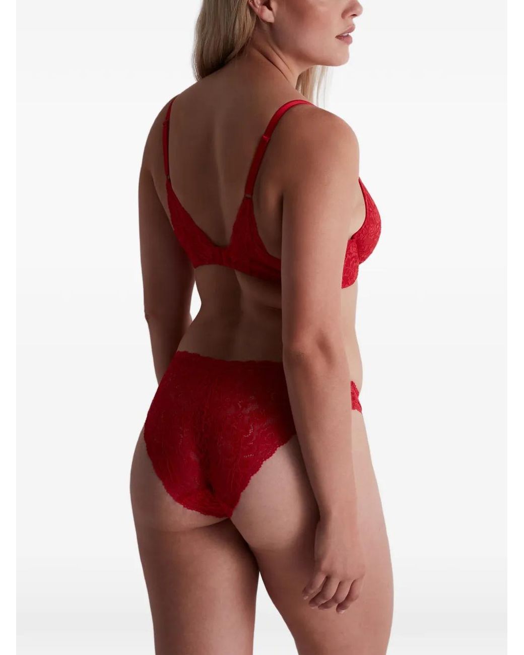 Aubade Red Rosessence Triangle Bra