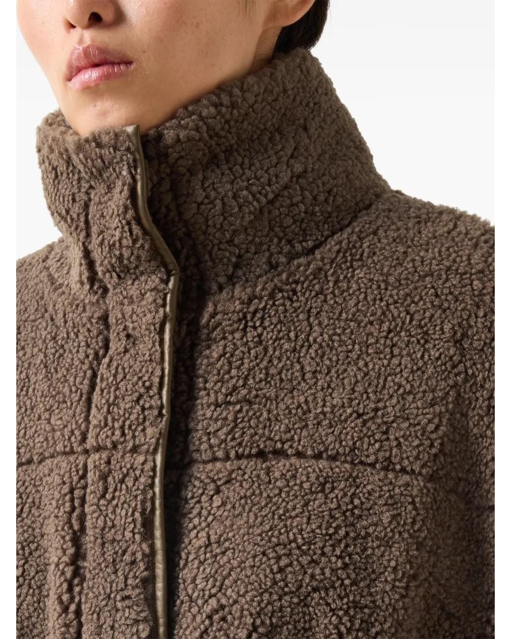 Bogner Natural Kimberly Faux-Teddy Jacket