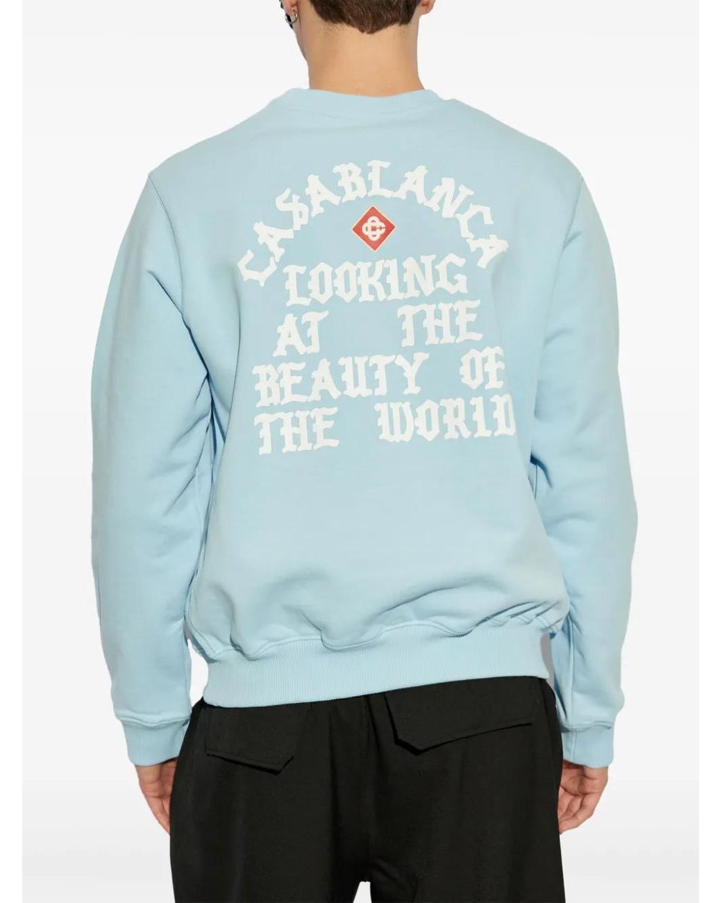 Casablanca Blue The Beauty Of The World Sweatshirt for men