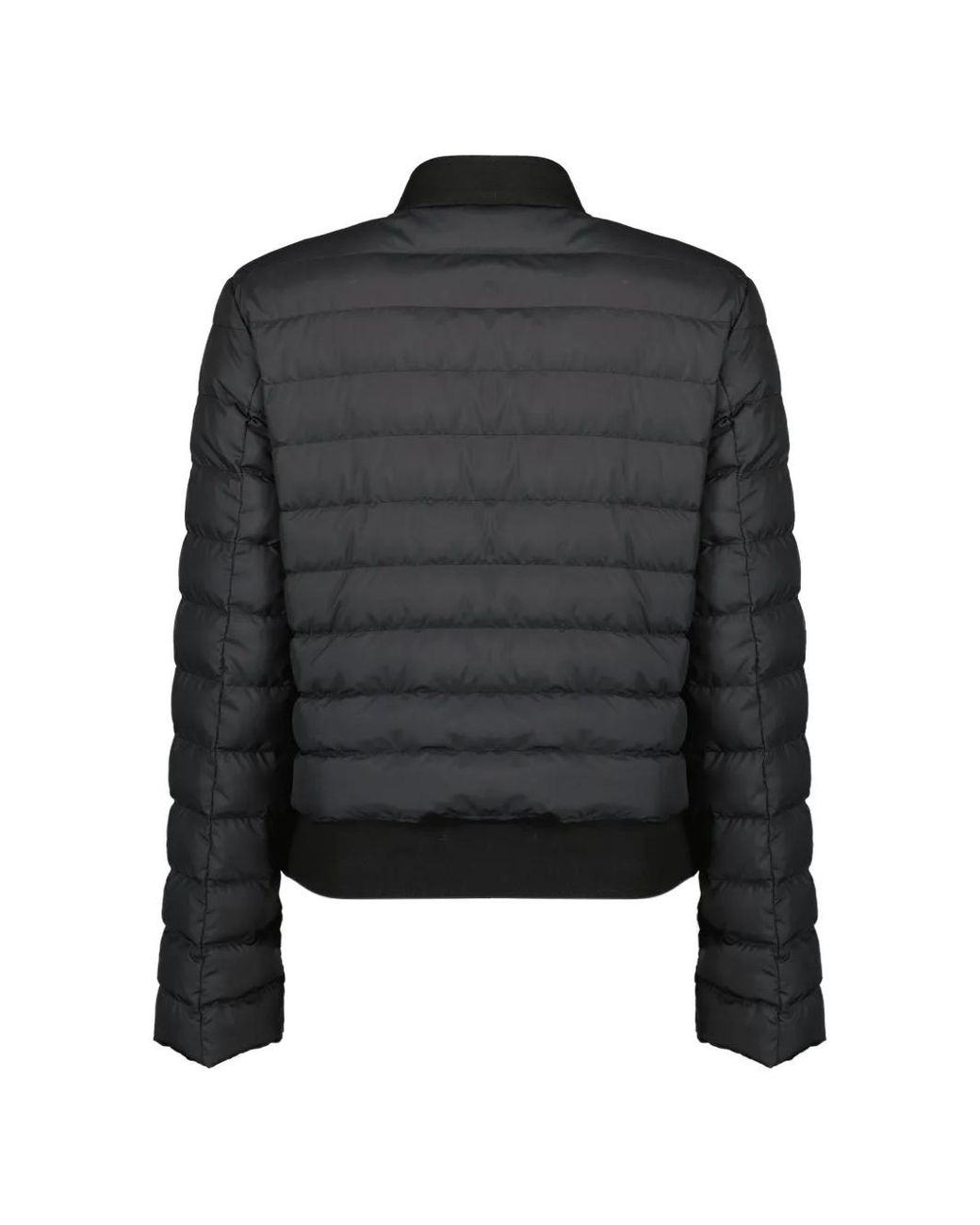 Moncler Black Juju Cotton & Linen-Trimmed Short Down Jacket