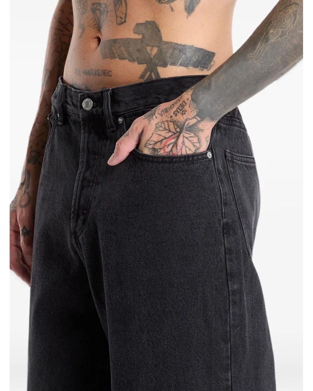 Obey Black Classic Baggy Jeans for men