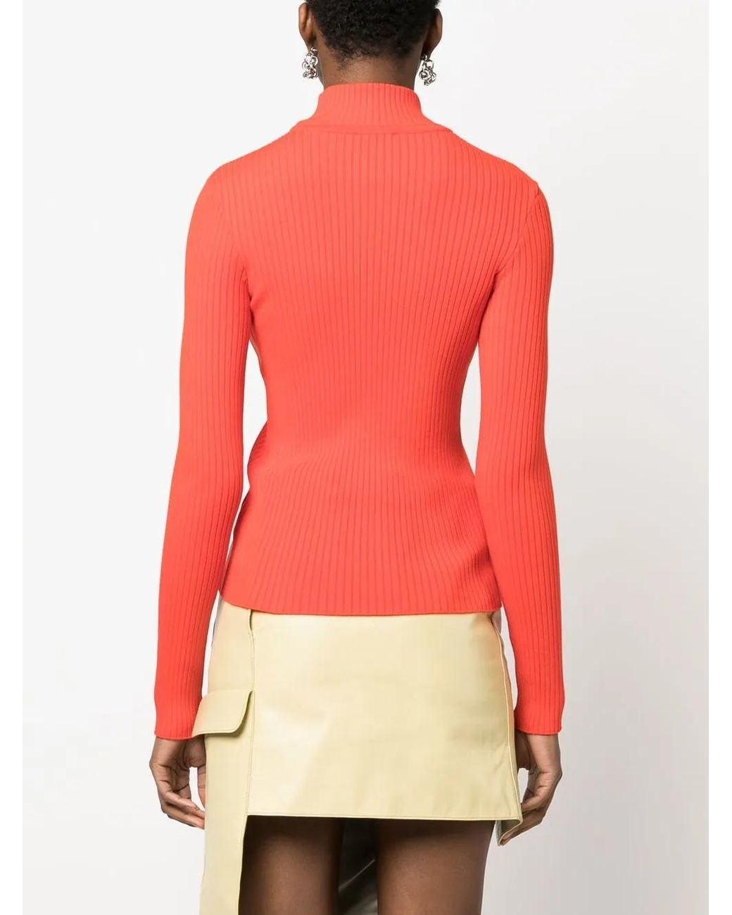 Pull À Patch Logo Courreges en coloris Red