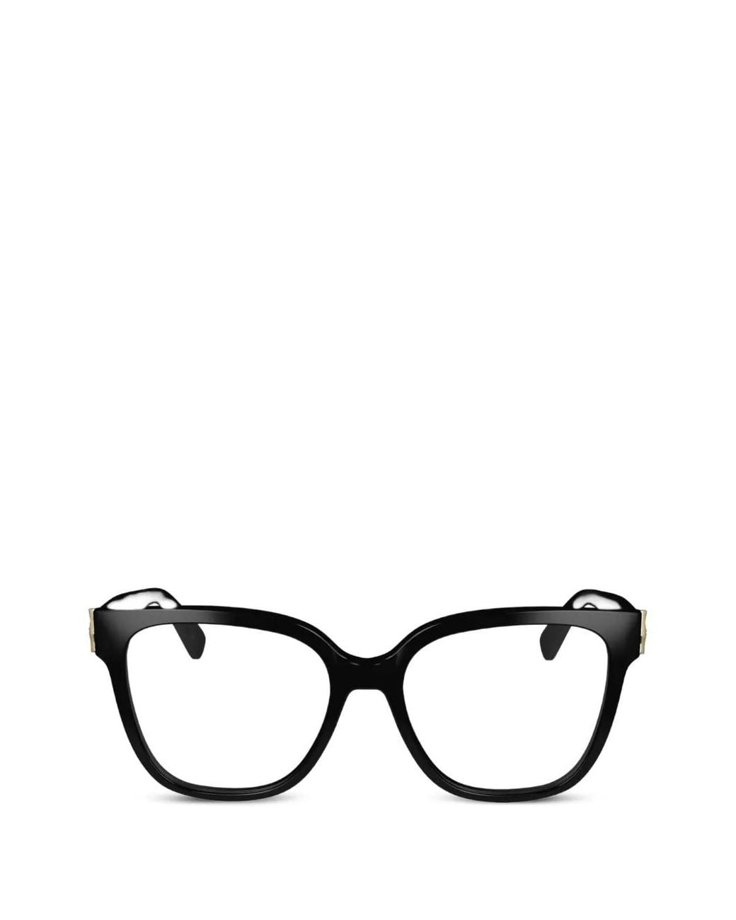 Longchamp Black Geometric-Frame Glasses